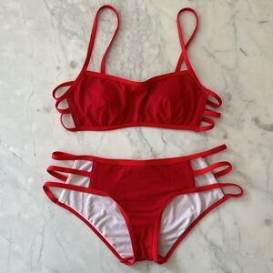 BCBGeneration Red Bathing Suit Size Small